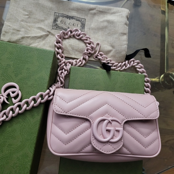Authentic Gucci Marmont Super Mini Belt/Shoulder Bag - Picture 3 of 15